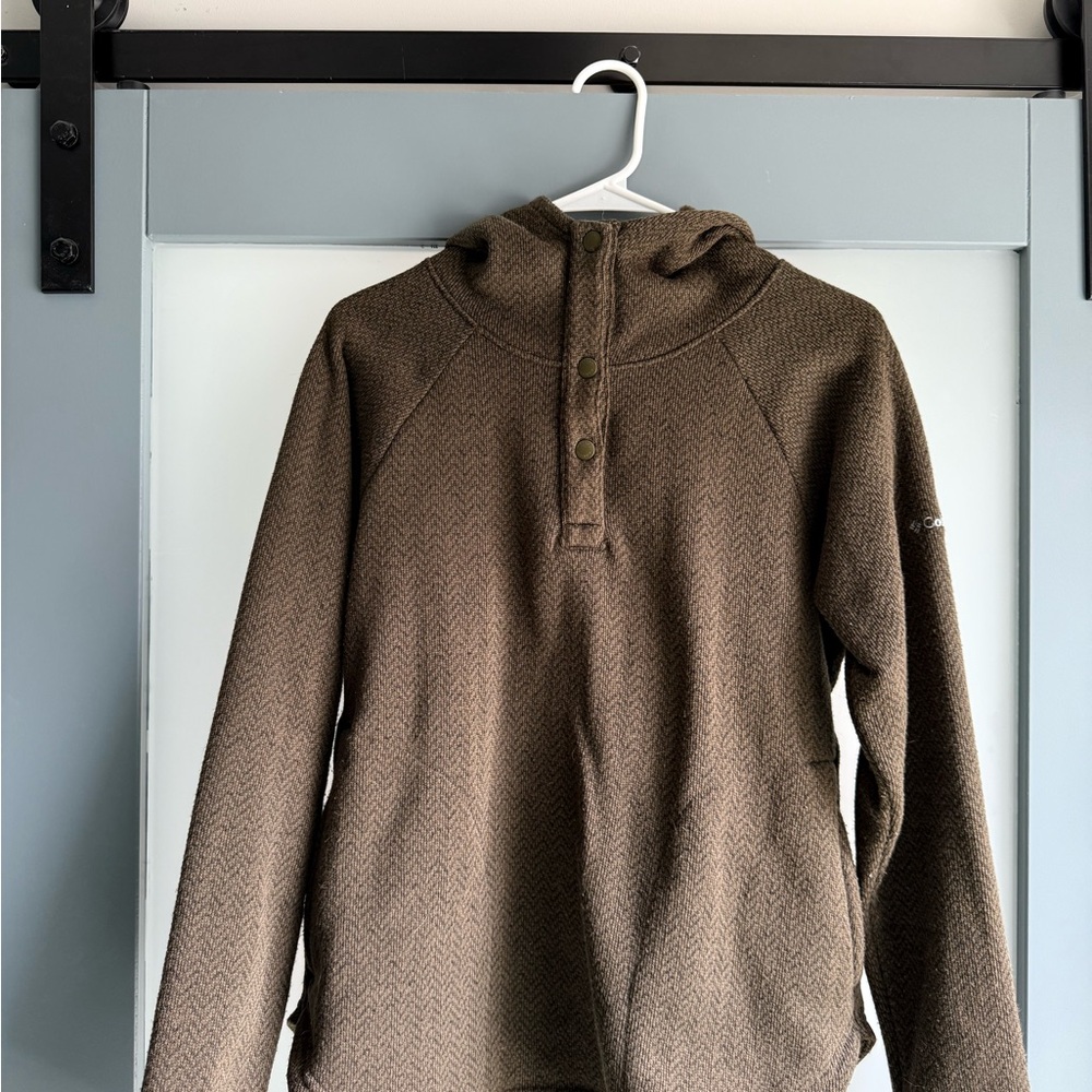 Columbia Women's Greenish Brown Hooded Sweater